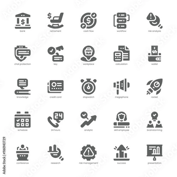 Fototapeta Consultant Icon pack for your website, mobile, presentation, and logo design. Consultant Icon glyph design. Vector graphics illustration and editable stroke.