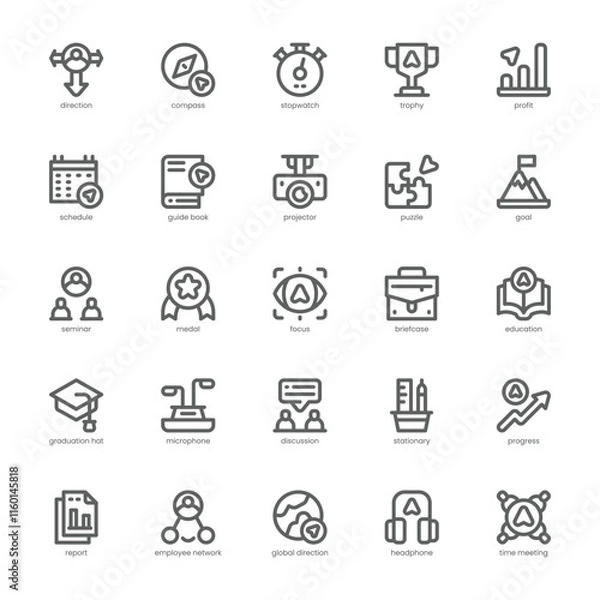 Fototapeta Workshop Icon pack for your website, mobile, presentation, and logo design. Workshop Icon outline design. Vector graphics illustration and editable stroke.