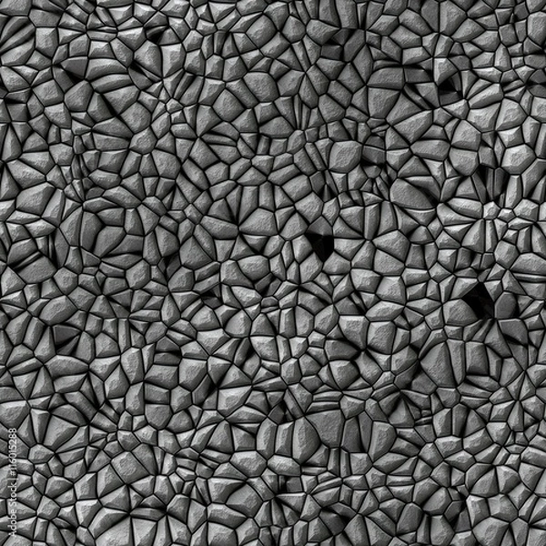 Fototapeta Texture of gray stones / seamless background