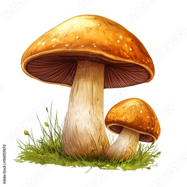 Fototapeta Boletus Mushroom Isolated on transparent background