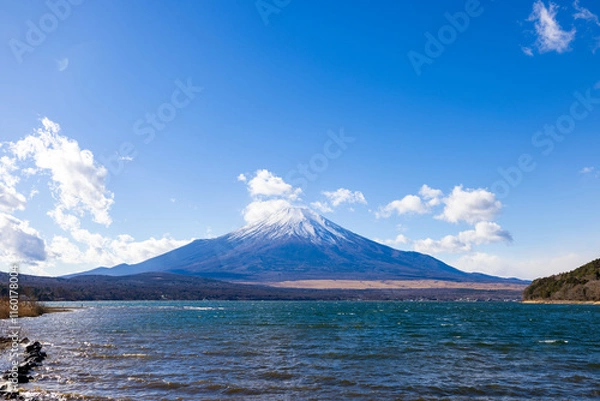 Obraz 山中湖から見る富士山