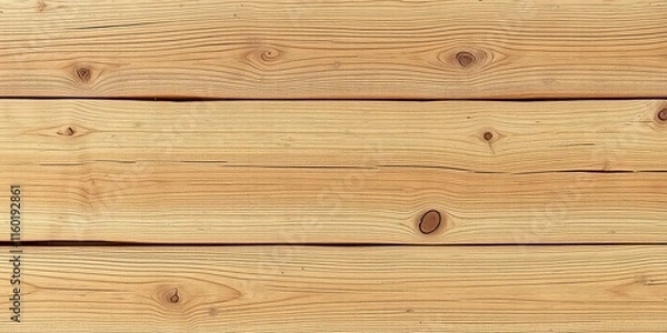 Fototapeta Weathered and distressed wooden background featuring prominent grain patterns and knots, perfect for rustic or vintage themed designs, distressed, background