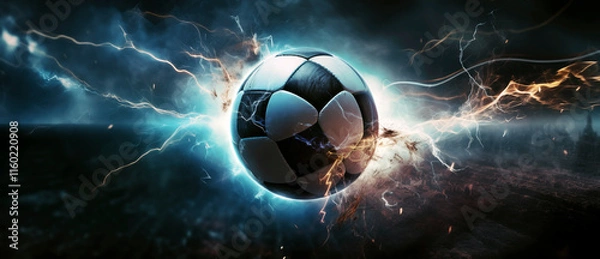 Obraz Football - expressive graphics	