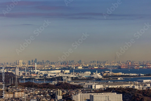 Obraz 三浦アルプスからの街景色