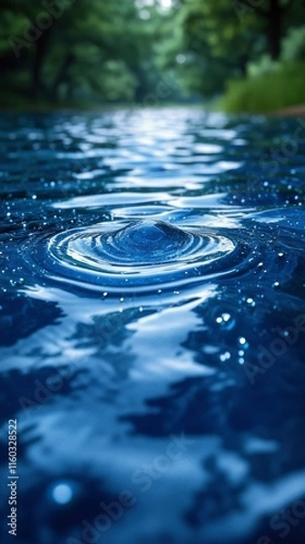 Obraz Serene Water Ripples Tranquil Nature Scene