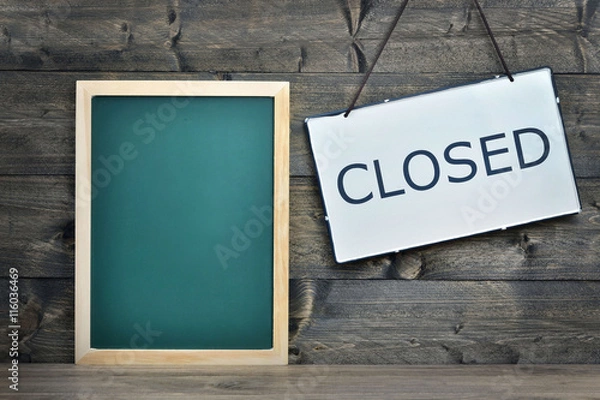 Obraz School board on wooden table