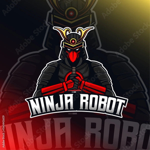 Obraz Samurai Ninja Robot 