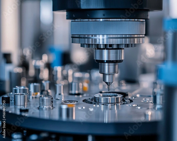Fototapeta detailed close up of medical device calibration process, showcasing precision