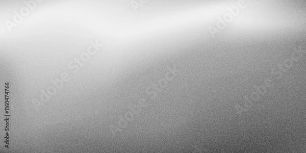 Fototapeta Abstract smooth gray gradient background with grain noise texture. Minimalist wallpaper for backgrounds and banner.  Abstract Grey Texture