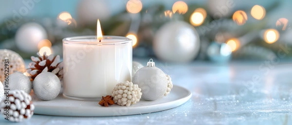 Obraz Celebrate the winter holidays with a Merry Christmas and Happy New Year greeting card