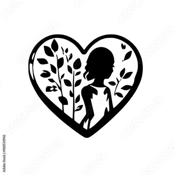 Obraz Sophisticated Heart Vector Graphic Design