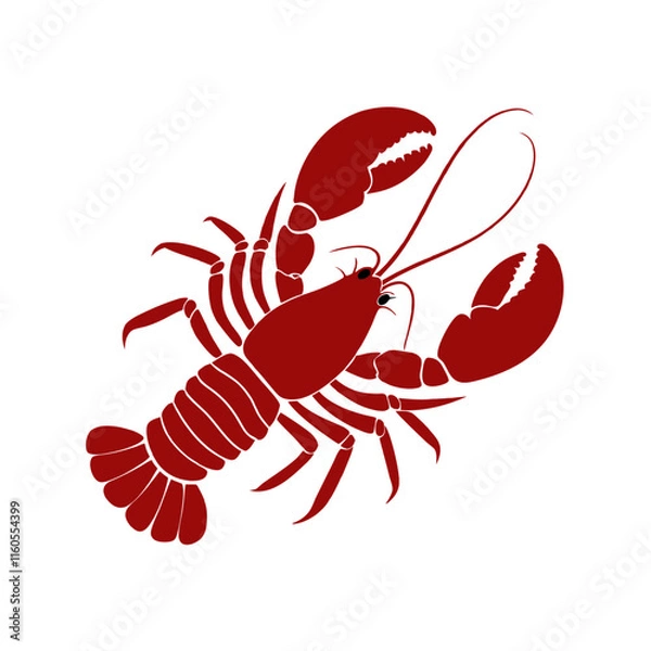 Obraz Red lobster vector illustration