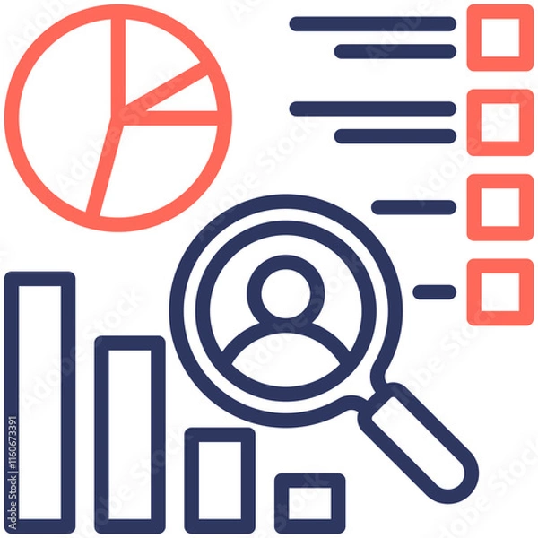 Fototapeta Competitor Analysis Icon