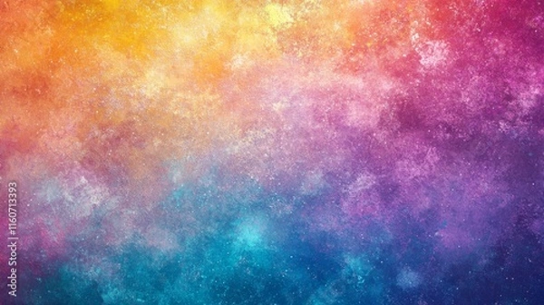 Fototapeta Abstract colored retro or sprayed gradient background with grain effect texture. Blurred pattern. Grain noise effect. Trendy style. Dusted and Holographic. Smooth transitions of iridescent colors. 