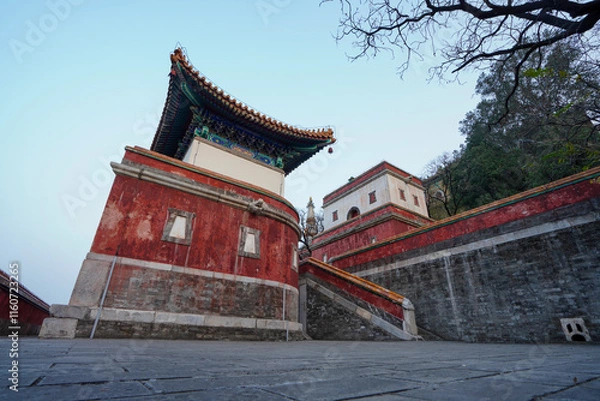 Obraz Tibetan architecture in the Four Great Regions of Summer Palace in Beijing.