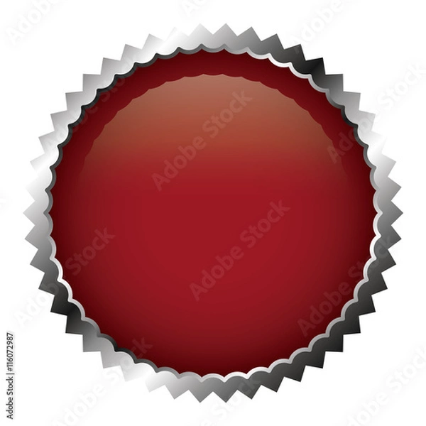 Fototapeta frame with silver border isolated icon design, vector illustration  graphic 