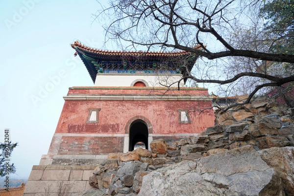 Obraz Tibetan architecture in the Four Great Regions of Summer Palace in Beijing.