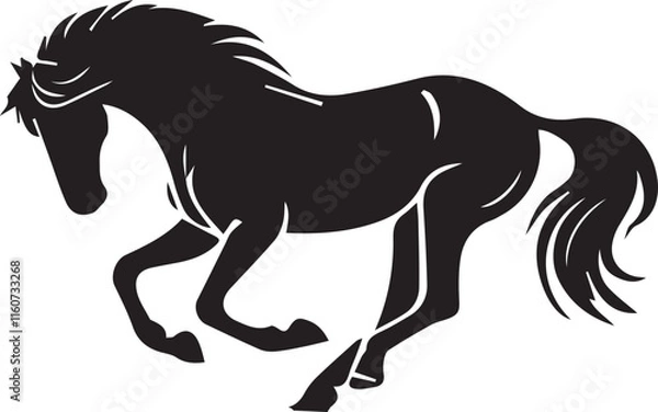 Obraz  Horse silhouette vector EPS