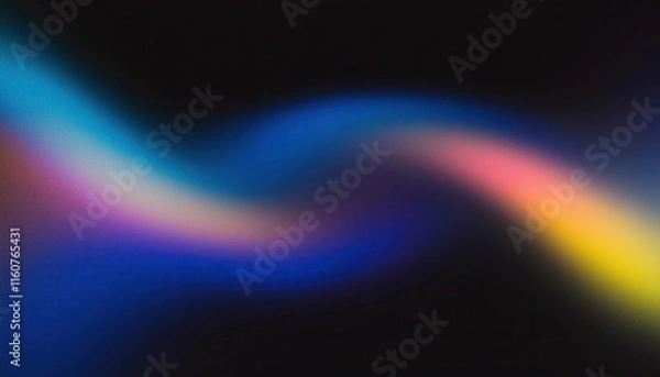 Obraz Abstract Swirling Lightscape: A Symphony of Hues