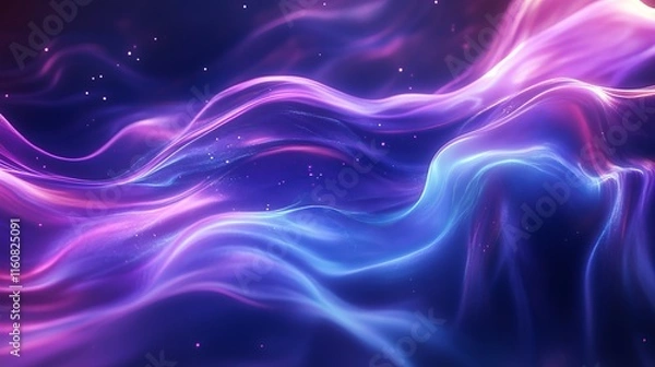 Fototapeta Stunning Abstract Digital Art with Vibrant Colors and Fluid Lines - A Mesmerizing Visual Feast