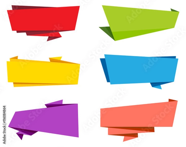 Obraz Vector Label Ribbon Banner