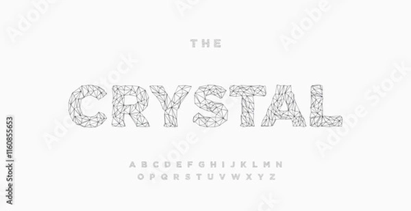 Obraz Architect logo alphabet, bold creative letters, unique architectural font for modern elegant logo, stylish minimalist headline, futuristic typographic design. Vector typeset.
