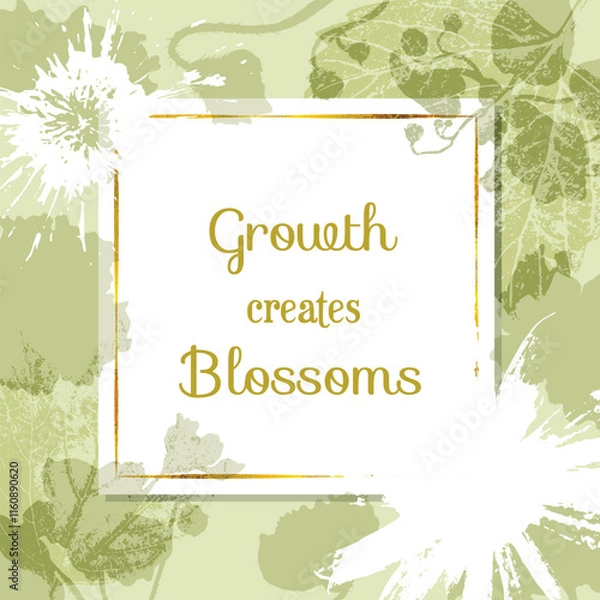 Obraz Vector square card with a white paper sheet