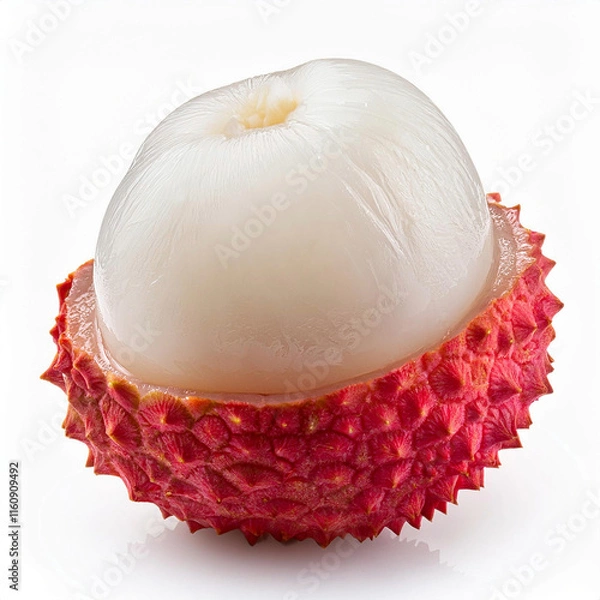 Fototapeta Lychee Group – Peeled lychee fruit showing its translucent