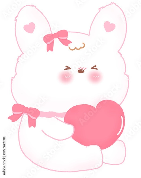 Obraz Cute cartoon rabbit