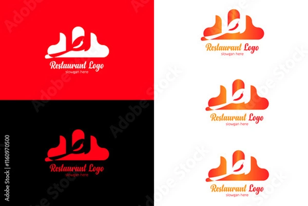 Obraz Restaurant logo in different color
