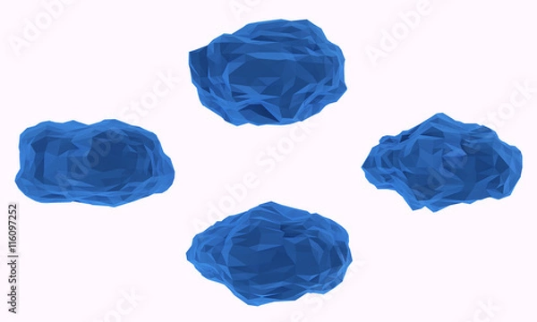 Obraz Low poly Stones