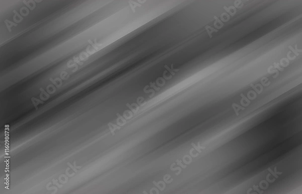 Fototapeta Gradient metallic gray background with glossy diagonal lines