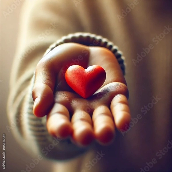 Obraz hands holding a heart