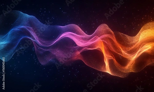 Fototapeta aurora effects pulse into vibrant, dynamic digital textures., Generative AI