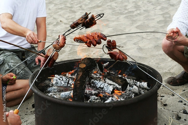Obraz Barbeque on the beach