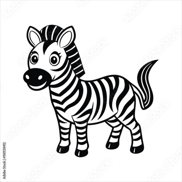 Fototapeta Zebra SVG