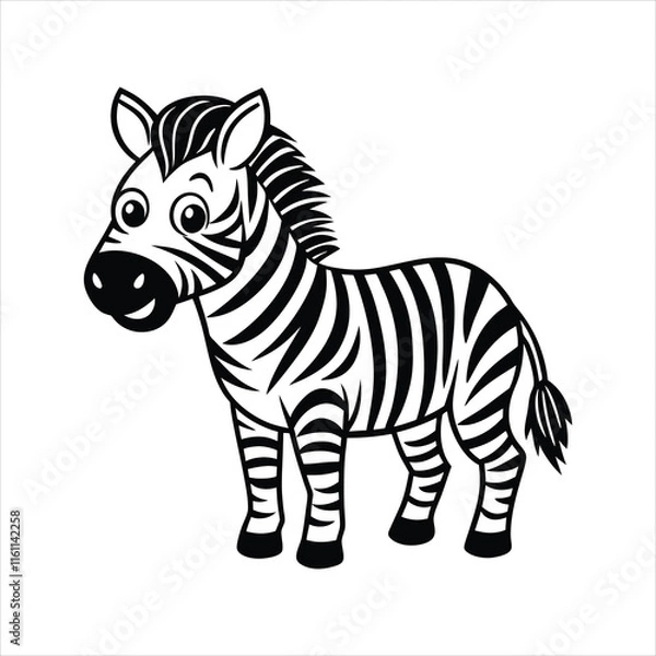 Obraz Zebra SVG