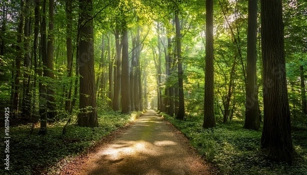 Fototapeta path in the woods