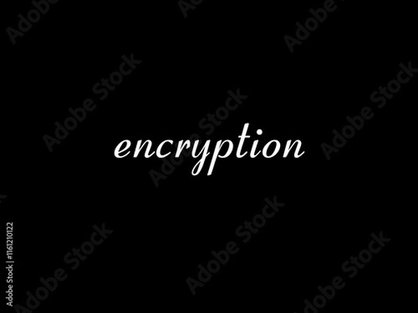 Fototapeta Encryption