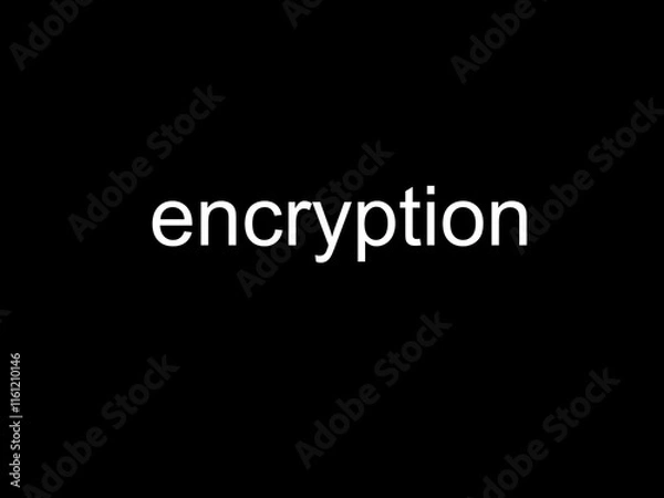 Fototapeta Encryption