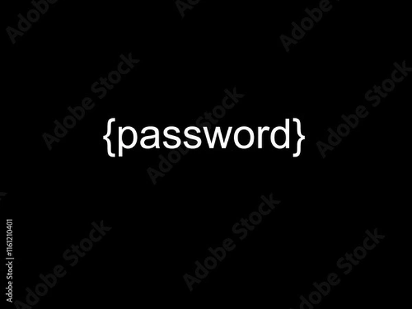 Fototapeta Password