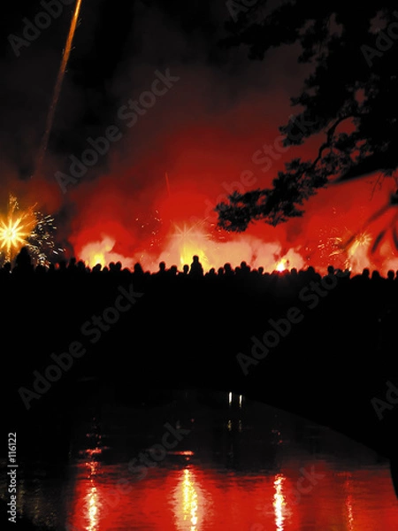 Obraz feux d'artifices à strasbourg