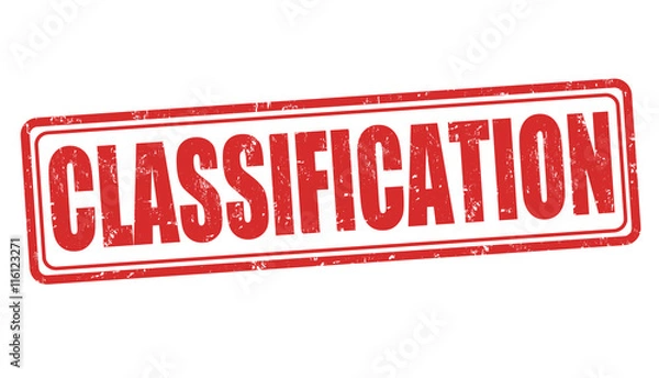 Fototapeta Classification stamp