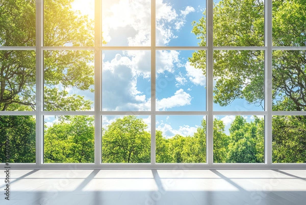 Fototapeta Enhance your office building with energy-efficient windows