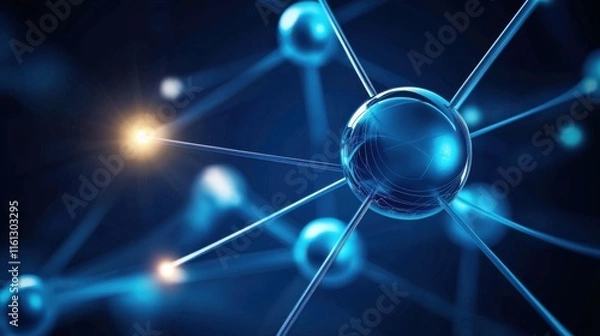 Fototapeta Atomic Energy Technology Concept Visualizing Powerful and Sustainable Future Innovations