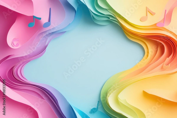 Obraz Music Notes Background