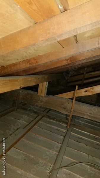 Fototapeta 1845)Request for removal of Japanese yellow hornet nest from the deep in the attic on the second floor(Photo taken at 15:56 on august 2, 2017)
