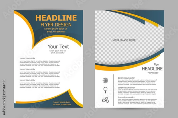 Obraz Vector flyer template design