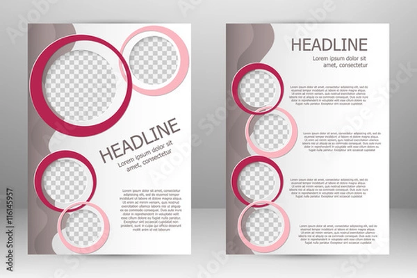 Obraz Projekt szablonu ulotki wektor