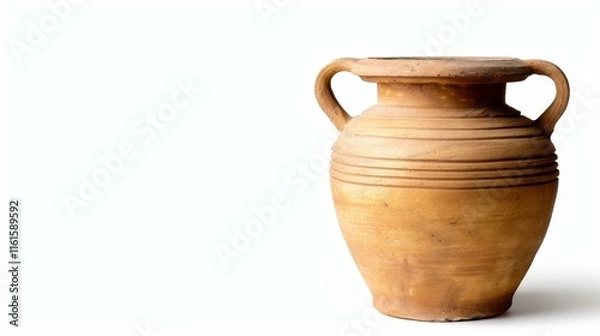Fototapeta A unique ancient Greek vase, showcasing intricate designs, perfect for collectors and history enthusiasts alike.
